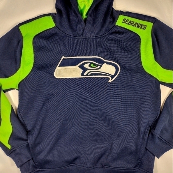 Seahawks Embroidered Logo Hoodie Youth Large - Picture 7 of 10